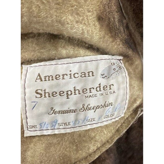 Vtg American Sheepherder Women Jacket Coat Sz 8 S… - image 5