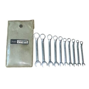 Vintage Craftsman USA metrisches Zündschlüssel-Set 4–11 mm mit Case Sears