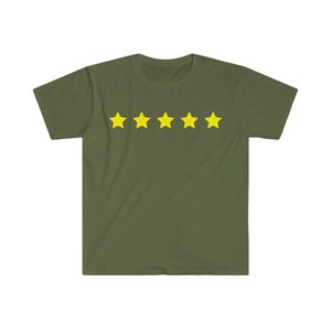 Five Star Rating Unisex  Soft style Graphic T-shirt 5 Star