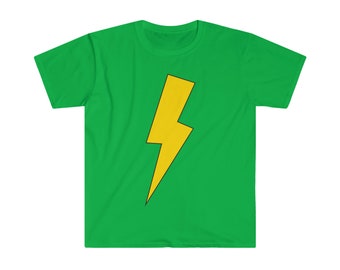 Lightning Bolt Graphic T-shirt Unisex Mjuk modell.