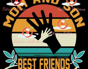 Mom and Son Friends SVG | Mother's Day Gift (Digital Download)