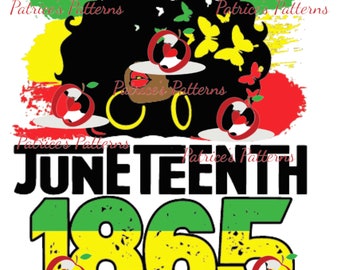 Svart tjejmagi Juneteenth PNG | Emancipationsdagen-design (digital nedladdning)