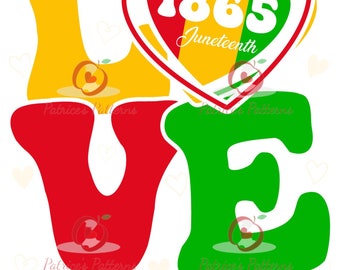 Juneteenth 1865 PNG SVG JPEG Bundle (Digital Download)