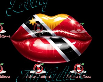 Patriotic Lips PNG, Cultural Pride Graphic, Diversity Design (Digital Artwork)