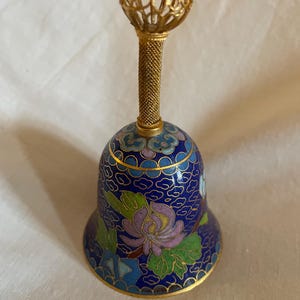Vintage Chinese Enameled Cloisonné Bell