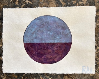 Carolina blau und lila geteilten Kreis