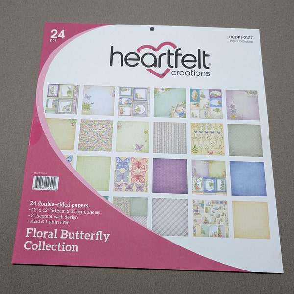 Heartfelt Creations - Floral Butterfly Collection Paper Pack