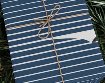 Graphic Wave Lines Wrapping Paper - Modern Gift Wrap