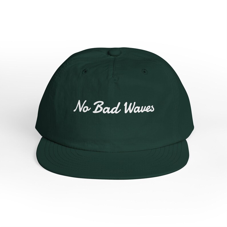 Recycled Nylon Surf Cap, No Bad Waves Beach Hat image 7