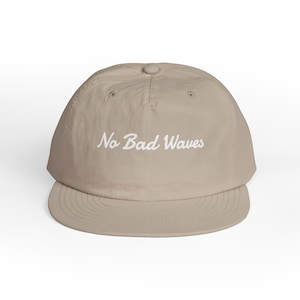 Recycled Nylon Surf Cap, No Bad Waves Beach Hat image 1