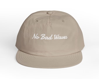 Recycled Nylon Surf Cap, No Bad Waves Beach Hat