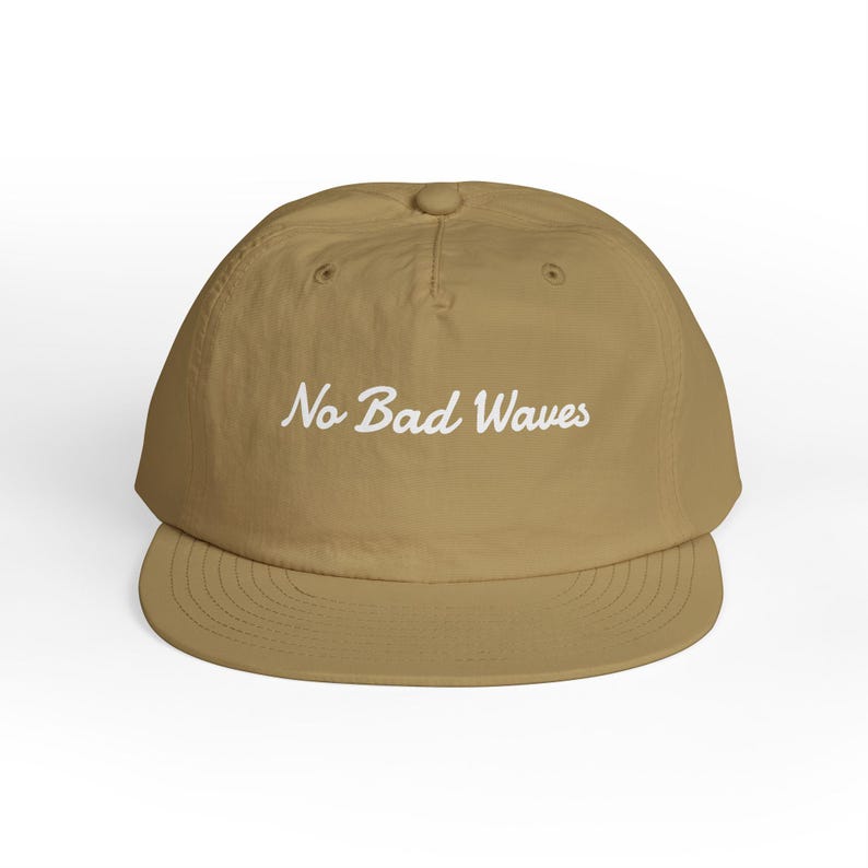 Recycled Nylon Surf Cap, No Bad Waves Beach Hat image 2