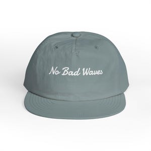 Recycled Nylon Surf Cap, No Bad Waves Beach Hat image 5