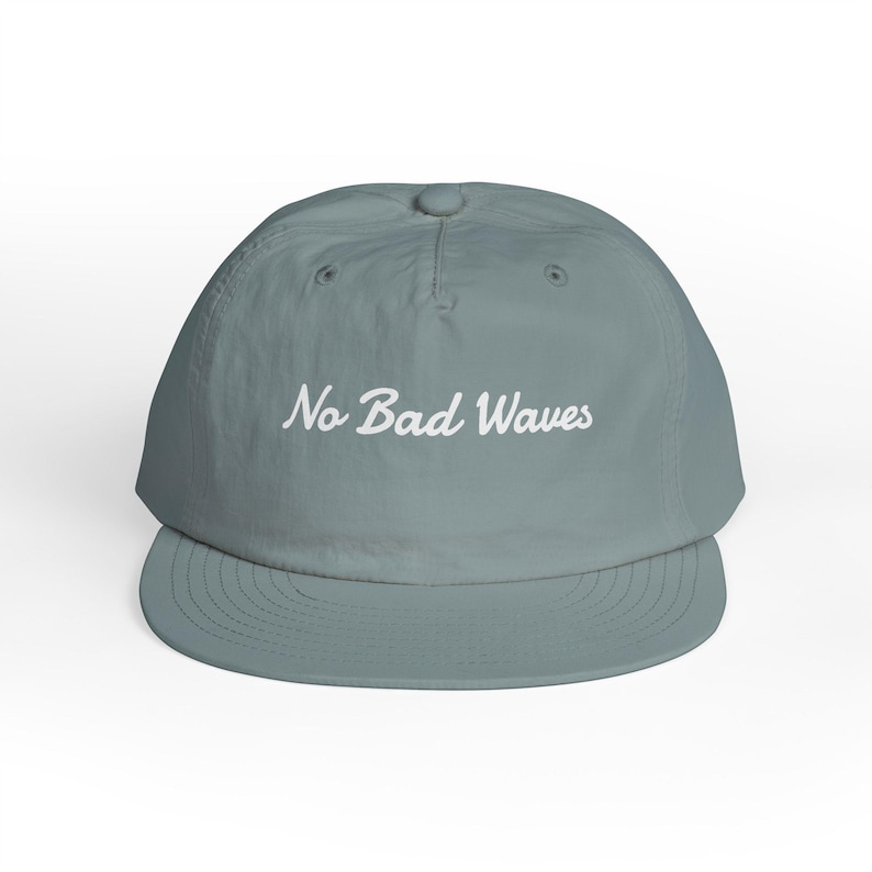 Recycled Nylon Surf Cap, No Bad Waves Beach Hat image 5