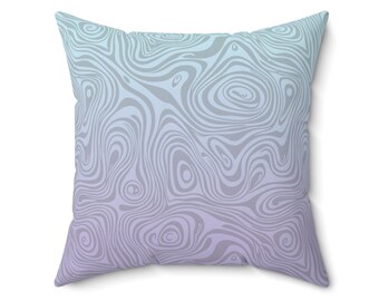 Oreiller géométrique groovy, coussin, décoration d'intérieur, coussin, motif abstrait dégradé bohème rétro