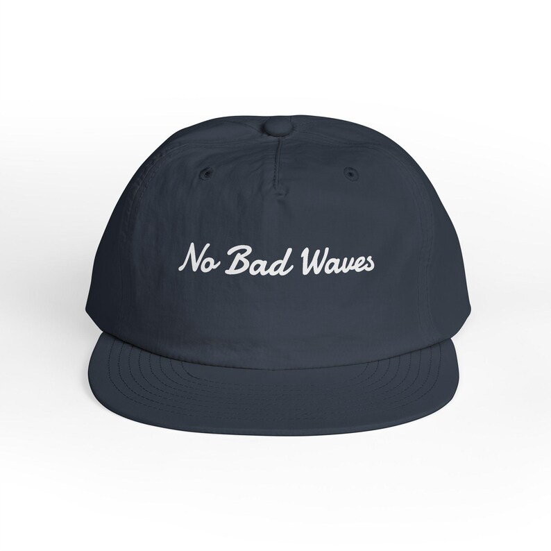 Recycled Nylon Surf Cap, No Bad Waves Beach Hat image 6