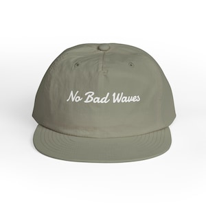 Recycled Nylon Surf Cap, No Bad Waves Beach Hat image 3