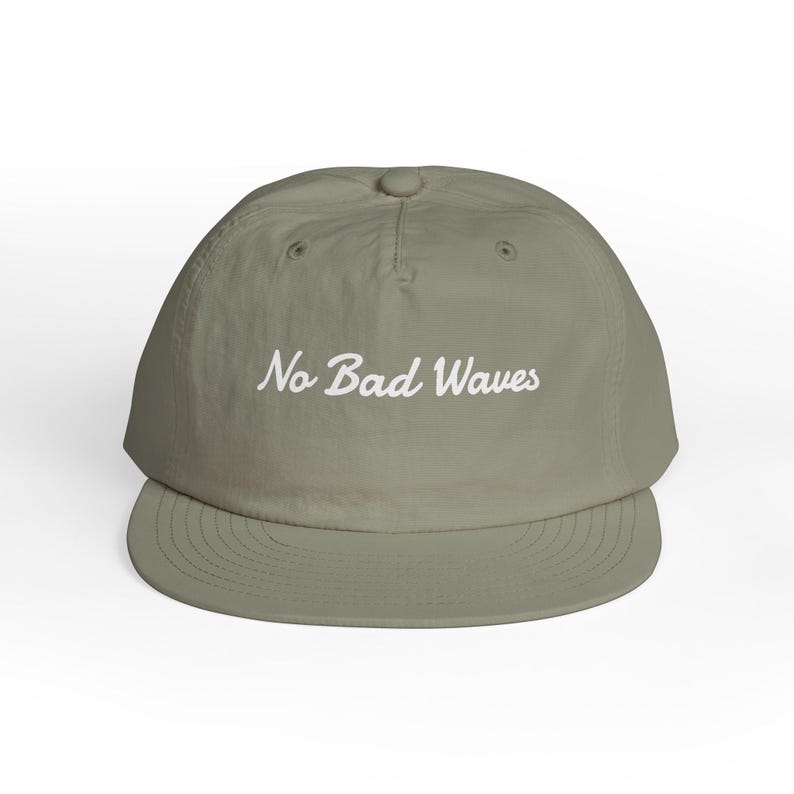 Recycled Nylon Surf Cap, No Bad Waves Beach Hat image 3