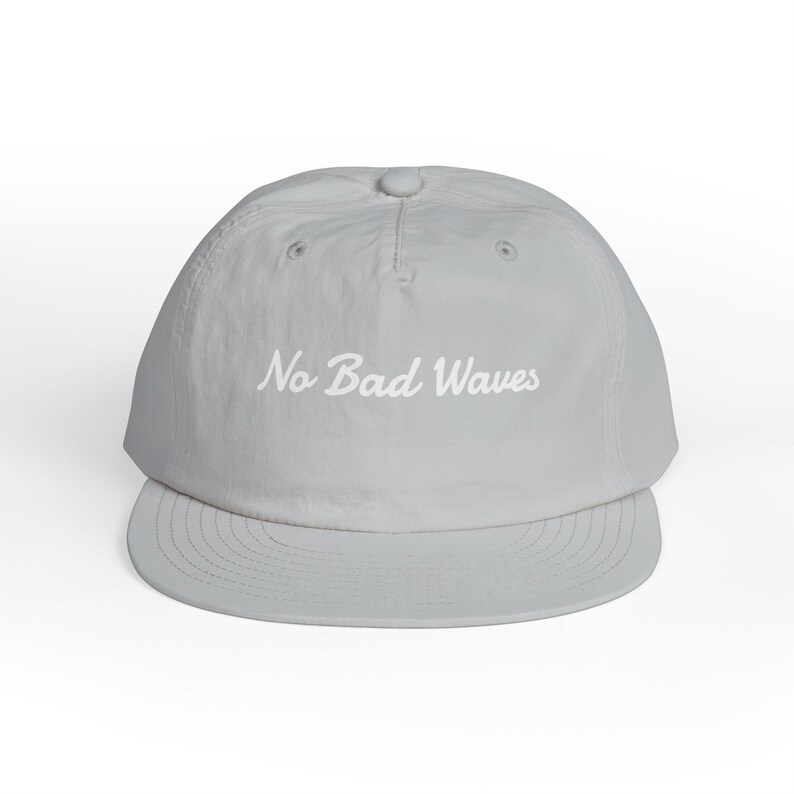 Recycled Nylon Surf Cap, No Bad Waves Beach Hat image 8
