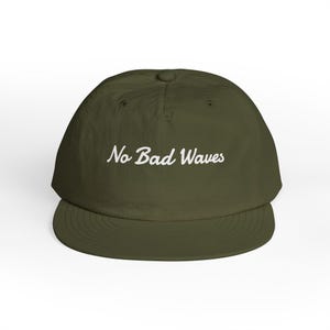 Recycled Nylon Surf Cap, No Bad Waves Beach Hat image 4