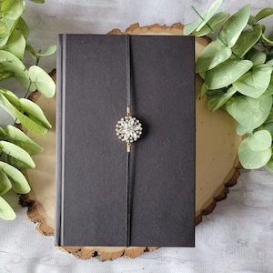 Gold and Crystal Flower Medallion Bookmark