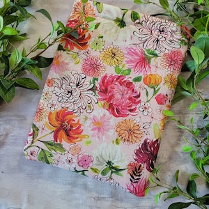 Warm Floral Book Sleeve