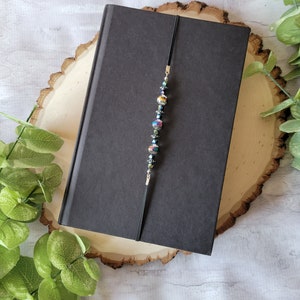Large Round Fire Polished Aurora Bead Strand Bookmark
