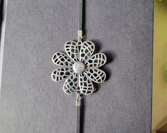 Large Metal Flower Bookmark