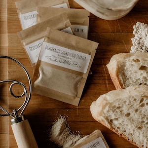 Dehydrated Sourdough Starter, Sourdough bread making kit, Sourdough starter with video, Gift for home baker, Soughdough for beginners