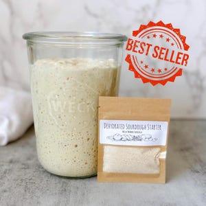 Organic Dehydrated Sourdough Starter | Dried Sourdough Cultures for Bread Making | Beginner Friendly | Muscle Momma Sourdough Starter