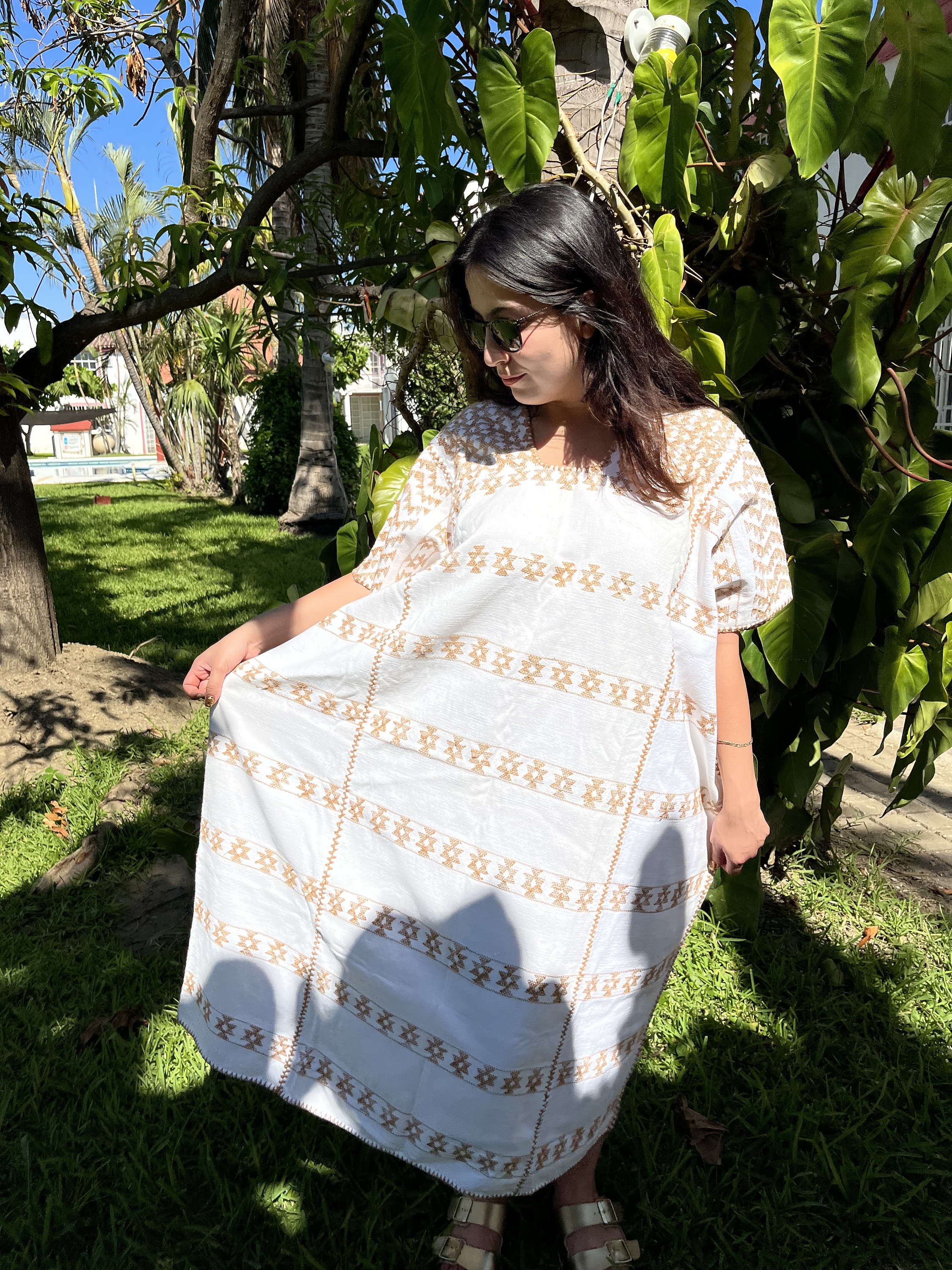 Mexican dress, Huipil, Oaxaca dress, hippie dress,boho dress, long dress, beachwear ,boho, beach dress,Mexican kaftan, loom, huipiles