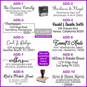 Return Address Stamp, Home Address Stamp, Calligraphy Stamp, Custom Self Inking Stamp, Invitation Stamp, Housewarming Gift