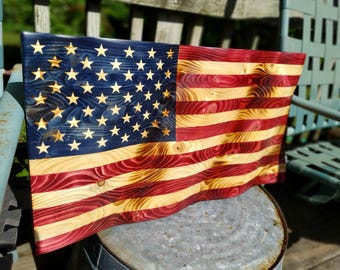 Wavy American Flag - Made In  America