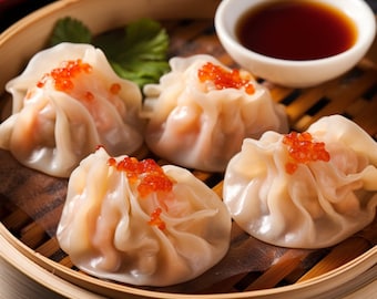 Dim Sum nach Hongkong-Art: Shrimps-Knödel (Har Gow)