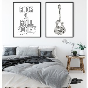 Rock and Roll Soniye Desi Wall Art | Indian Punjabi Pakistani | Set of two A4 cultural printable wall art downloads |