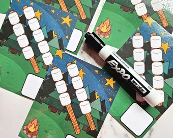 Camping Counting Practice - Summer Number recognition - Early learning - Preschool learning - Digital Download