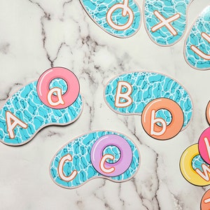 Interactive Alphabet Pool Pool Float Alphabet Match: Summer Learning Game (digital Download) - Etsy