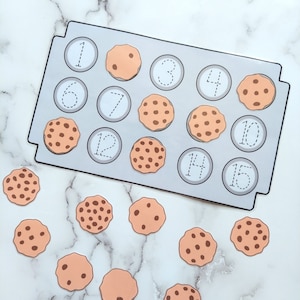 Baking Cookies Counting Practice - Number recognition - Early learning - Preschool learning - Digital Download
