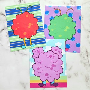 Monster Emotions Play Dough Mats - Early learning - Preschool learning - Digital Download