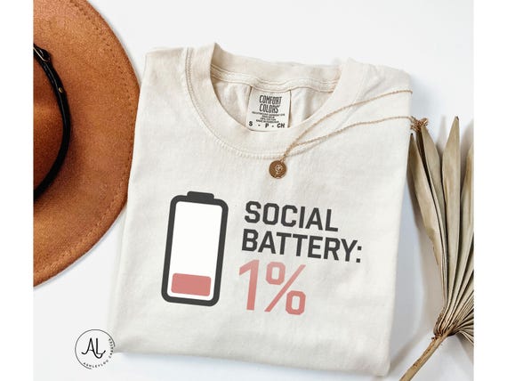 Social Battery Shirt Ew People Introvert Shirt Homebody Ironic Shirt Funny Shirt Funny T Shirt Social Anxiety Shirt Social Club Shirt
