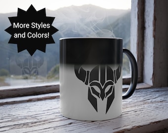 Taza que cambia de color con el bárbaro de Diablo 4, regalo para jugadores de videojuegos, taza de café para campistas, regalo para fanáticos de Diablo IV, regalos para hombres, taza de té, taza de café, juego de rol