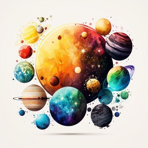 Planets of Solar System art print