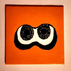 Splatoon Inkling Canvas Art 4x4 Gloss Finish