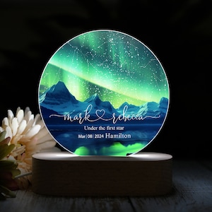 Mappa stellare personalizzata con luce notturna, regalo di anniversario, regalo per lei/lui, regalo per coppie, lampada da scrivania a LED con mappa stellare, mappa celeste