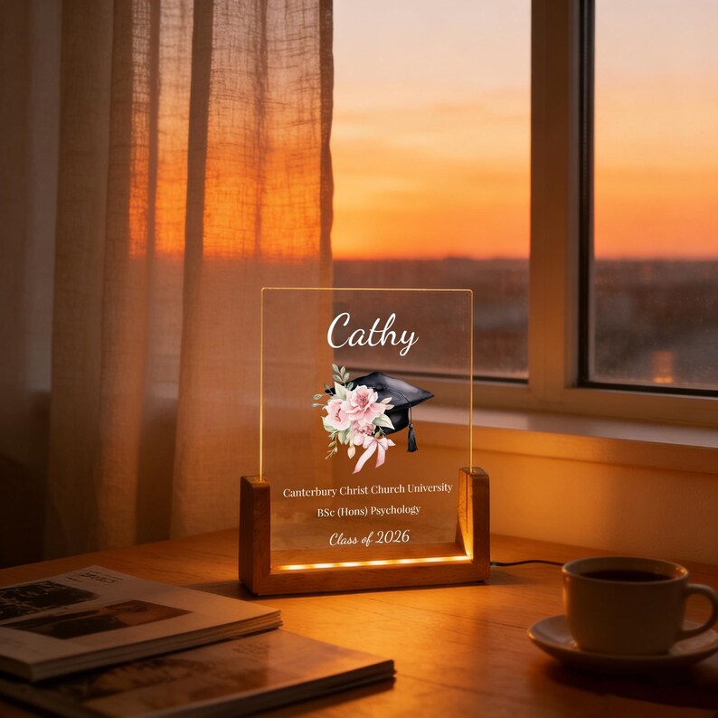 Personalized Graduation Night Light, Custom Class of 2026 Gift, College ...
