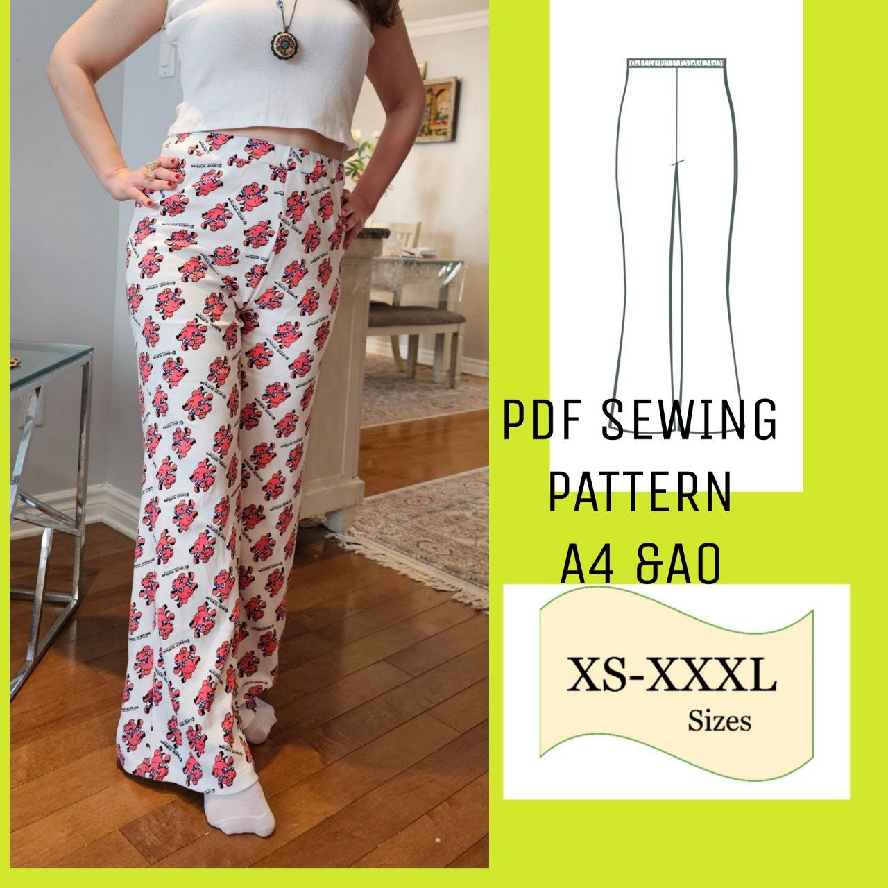 how to sew a seamless elastic waist band in pants - Yahoo Image