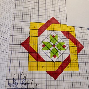 I designed this pattern from the scratch.