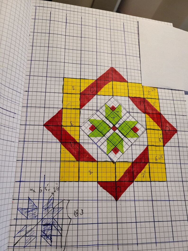 I designed this pattern from the scratch.