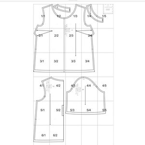 PDF Sewing Pattern Top & Pants, Top and Pants Sewing Pattern, Wide Leg ...