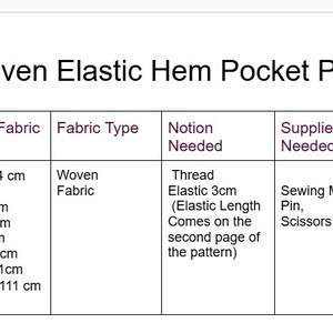 PDF Pull on Pants Sewing Pattern, Digital Elastic Waist Trousers Pants ...